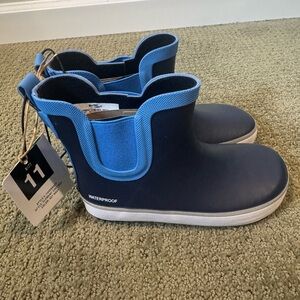 Western Chief Element Chelsea Little Kids Waterproof Navy Blue Boots